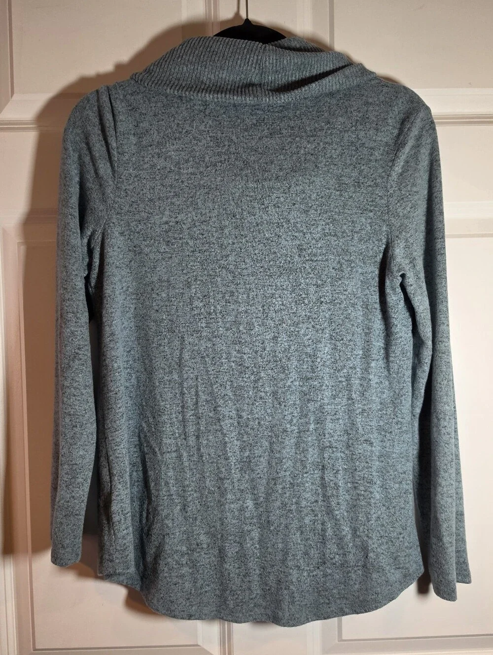 Apt 9 Soft Blue Cozy Cowl Neck Women's Sweater Petite M